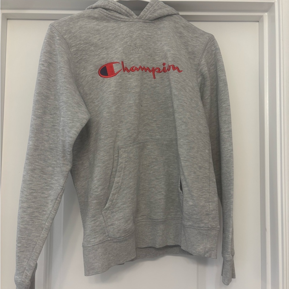 Champion Heather Gray Athletic Hoodie